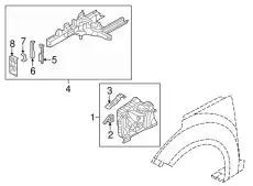 кронштейн подкрылка 646352V010 HYUNDAI