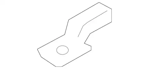 опорная планка бампера 86575B1500 HYUNDAI