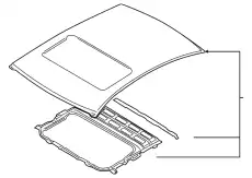 панель крыши 671103M030 HYUNDAI