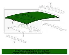 панель крыши 671113L020 HYUNDAI