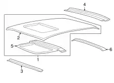панель крыши 671113L020 HYUNDAI
