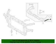 прокладка панели бампера 86593D2000 HYUNDAI