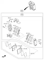 ТОРМОЗНОЙ СУППОРТ 581903TA50 HYUNDAI