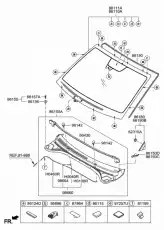 GARNISH ASSY-DELTA RH 86190F2000 HYUNDAI