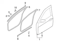 Ручка двери HYUNDAI / KIA 821703M000