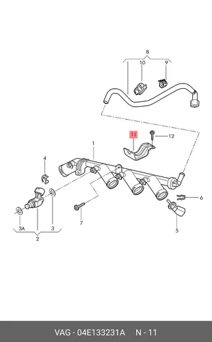  Опора 04E133231A VAG