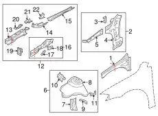 BRACKET 5Q0823402 VAG