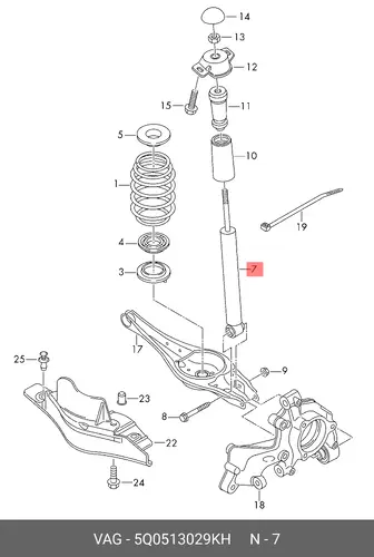SHOCK ABS 5Q0513029KH VAG