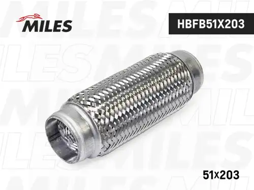 Гофра глушителя MILES HBFB51X203 L= d=