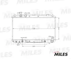Радиатор системы охлаждения двигателя MILES ACRB129