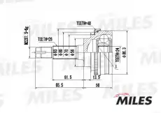 ШРУС наружный MILES GA20482