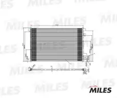 Радиатор системы охлаждения двигателя MILES ACCB015
