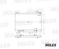 Радиатор системы охлаждения двигателя MILES ACRB145