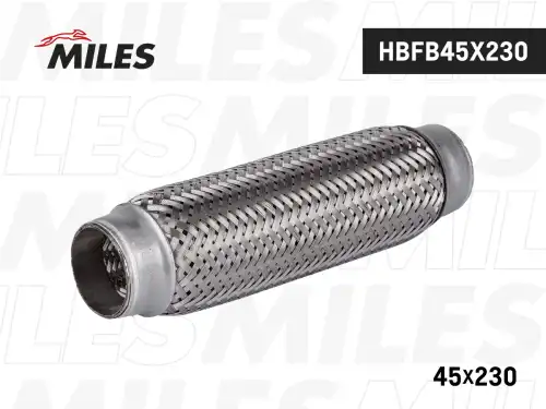 Гофра глушителя MILES HBFB45X230 L= d=