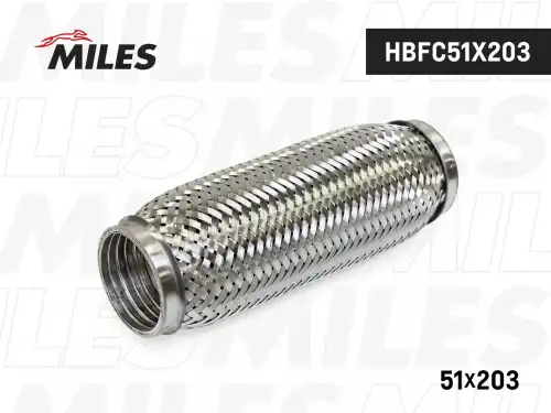Гофра глушителя MILES HBFC51X203 L= d=