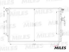 Радиатор системы охлаждения двигателя MILES ACRB189