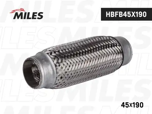 Гофра глушителя MILES HBFB45X190 L= d=
