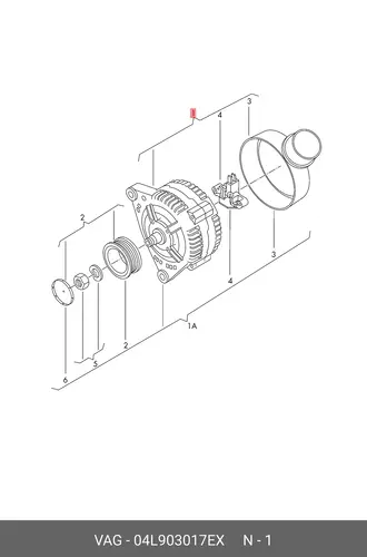 Генератор VAG 04L903017EX