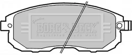 Тормозные колодки дисковые BORG&BECK BBP2282