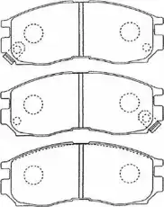 Тормозные колодки дисковые AISIN D1N034