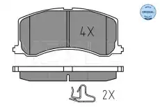 Тормозные колодки дисковые MEYLE 0252343418PD
