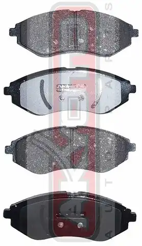 Тормозные колодки дисковые ASVA AKD-0370