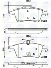 Тормозные колодки дисковые COMLINE CBP02198