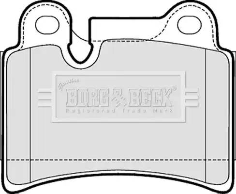 Тормозные колодки дисковые BORG&BECK BBP2053