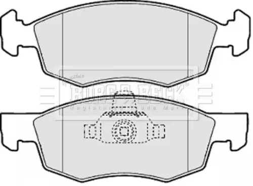 Тормозные колодки дисковые BORG&BECK BBP2067