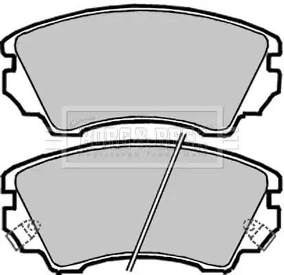 Тормозные колодки дисковые BORG&BECK BBP2047