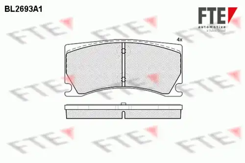 Тормозные колодки дисковые FTE BL2693A1