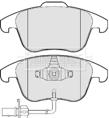 Тормозные колодки дисковые BORG&BECK BBP2052