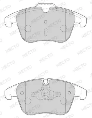 Тормозные колодки дисковые NECTO FD7596A