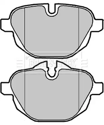 Тормозные колодки дисковые BORG&BECK BBP2225