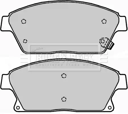 Тормозные колодки дисковые BORG&BECK BBP2228