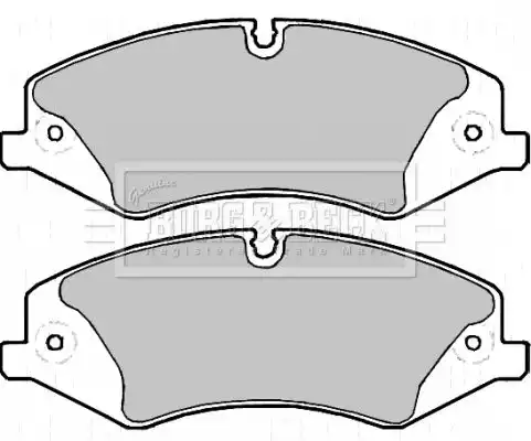 Тормозные колодки дисковые BORG&BECK BBP2217