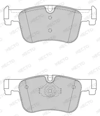 Тормозные колодки дисковые NECTO FD7598A