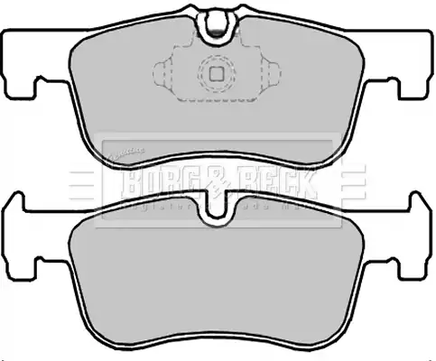 Тормозные колодки дисковые BORG&BECK BBP2346
