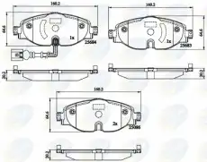 Тормозные колодки дисковые COMLINE CBP12158