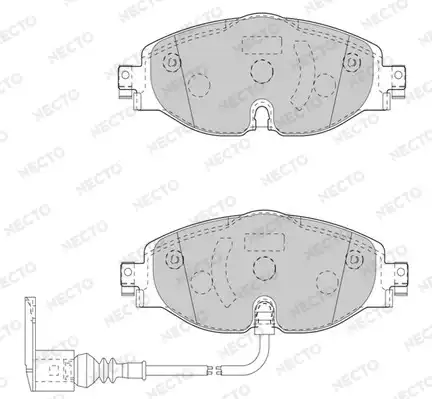 Тормозные колодки дисковые NECTO FD7565A