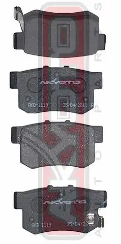 Тормозные колодки дисковые ASVA AKD1119