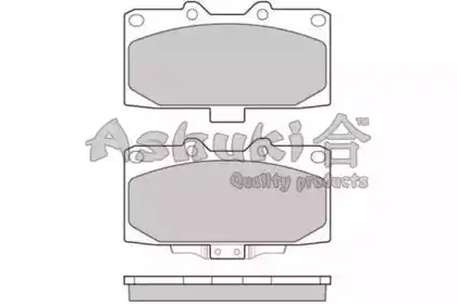 Тормозные колодки дисковые ASHUKI S01145R