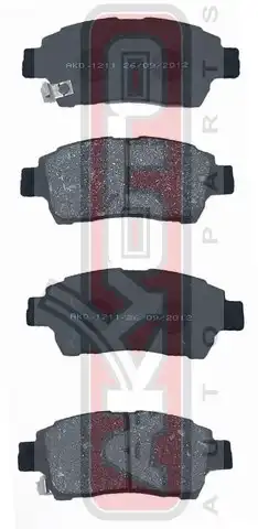 Тормозные колодки дисковые ASVA AKD1211