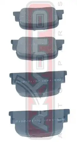 Тормозные колодки дисковые ASVA AKD1431