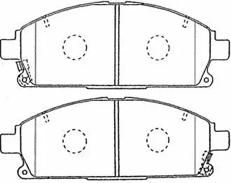 Тормозные колодки B1N062 AISIN