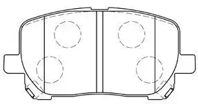 Тормозные колодки дисковые AISIN A1N105