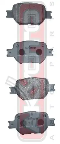Тормозные колодки дисковые ASVA AKD1287