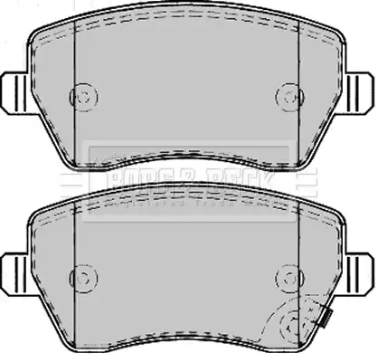 Тормозные колодки BBP2166 BORG&BECK