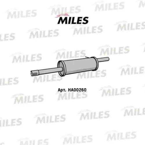 HA00260 ГЛУШИТЕЛЬ RENAULT LOGAN 1.4/1.6 СТАЛЬ MILES
