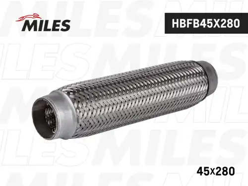 Гофра глушителя MILES HBFB45X280 L= d=